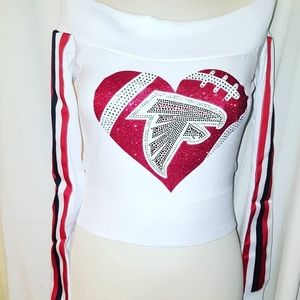 Falcons Off shoulder white